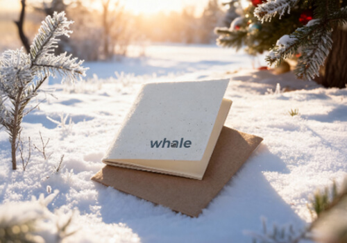 Libreta hecha con semillas